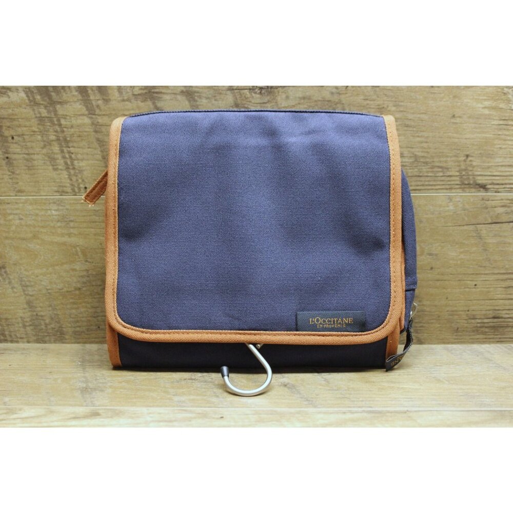 L'Occitane unisex canvas folding hanging travel organizer toiletry‎ bag